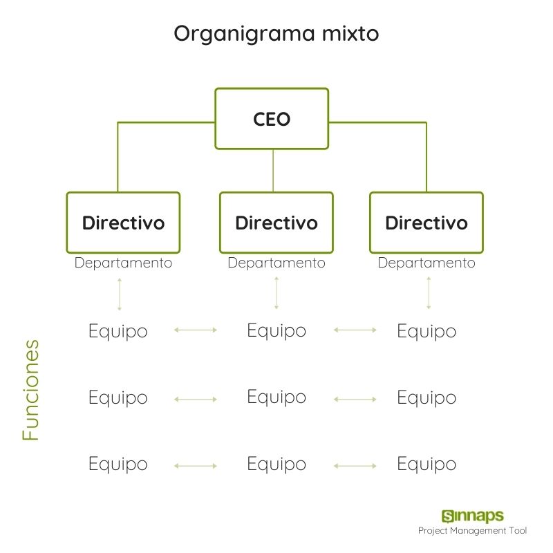 Organigrama mixto: ¿cuándo y cómo aplicarlo en tu empresa? | Sinnaps